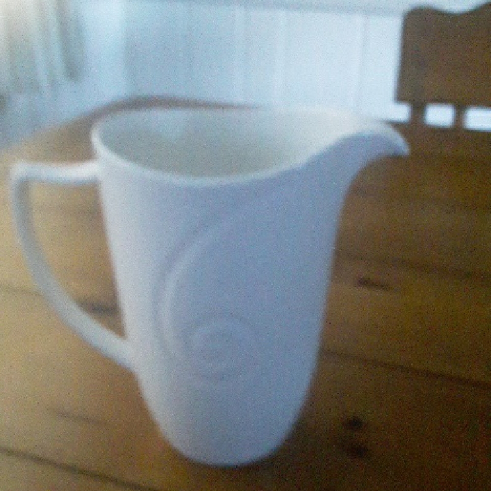 Lenox White Ceramic Pitcher